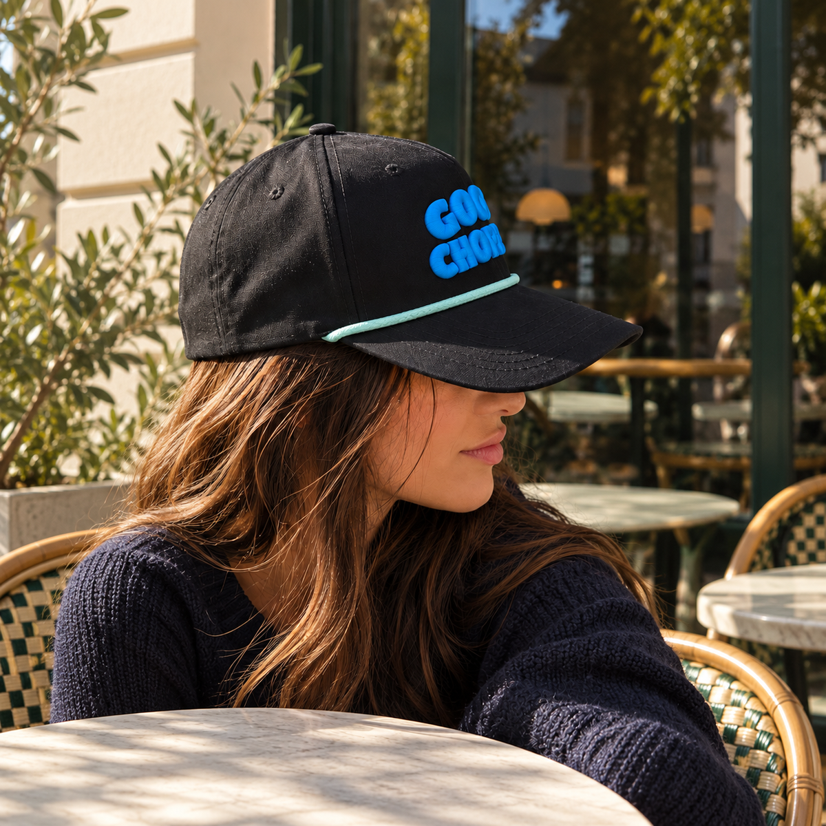 GOOD CHOPPED GOLF ROPE HAT
